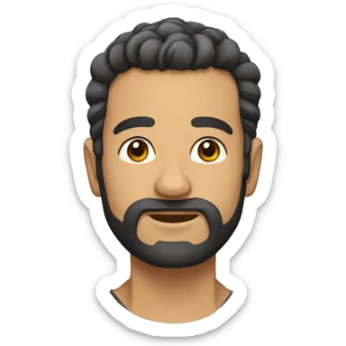 Careca barbudo sticker