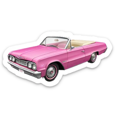 Barbie’s 1963 Oldsmobile Jetfire convertible  sticker