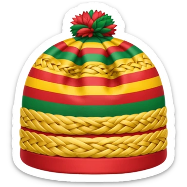 Jamaican hat  sticker