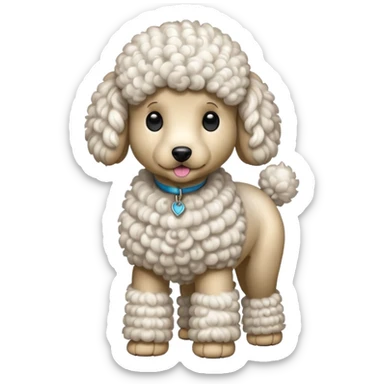 Perro poddle sticker