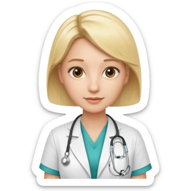 doctoress blonde sticker