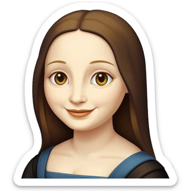 sly mona lisa sticker