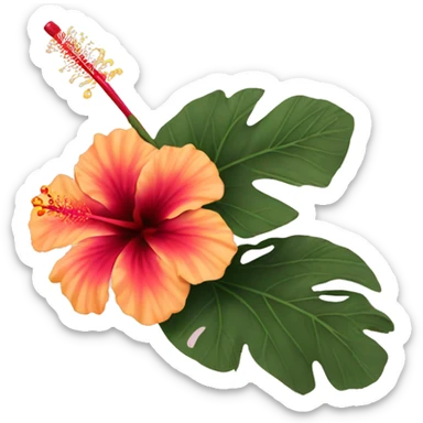Hibiscus sticker