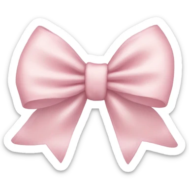 Light pink bows sticker