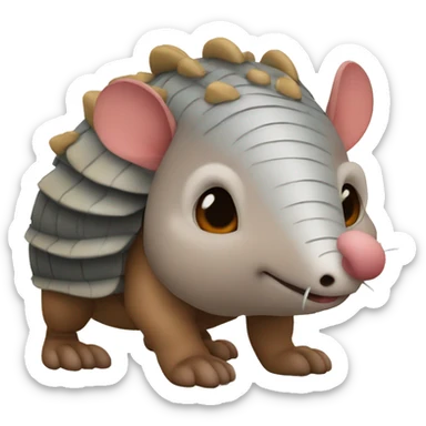 armadillo Mighty sticker