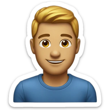 App With hearth blue sticker