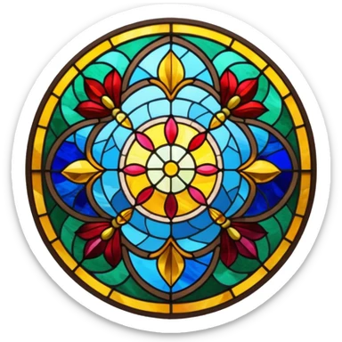 Stained glass window sticker
