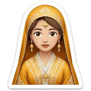 Robe mariage roi Mohammed VI sticker