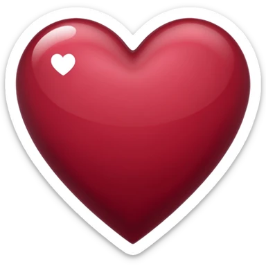 Cuore bordeaux  sticker