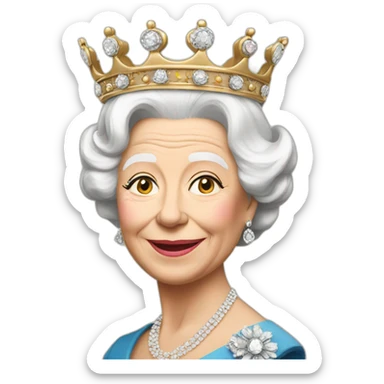 Queen Elizabeth sticker