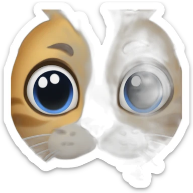 gato súper triste  sticker