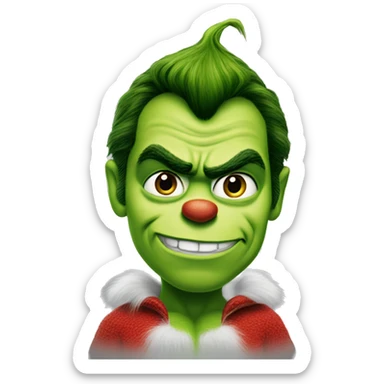 henry cavill as grinch sticker