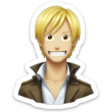 vinsmoke sanji head sticker