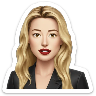 elon musk amber heard sticker