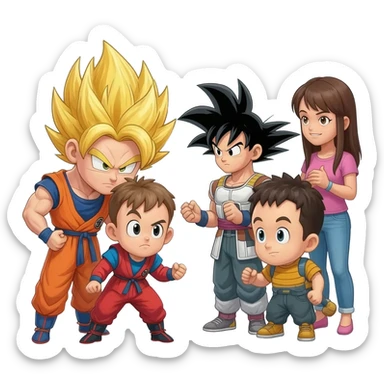 Goku vs reviewers sticker