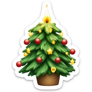 Swedish christmas tree with candle sticker