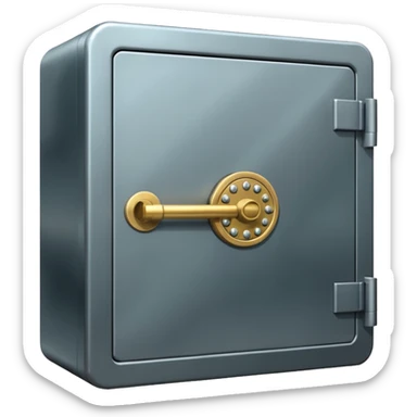 Locked bank vault sticker