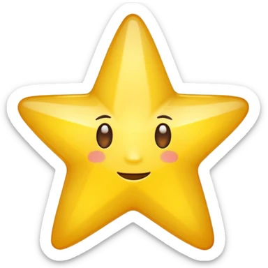 yellow star emoji sticker