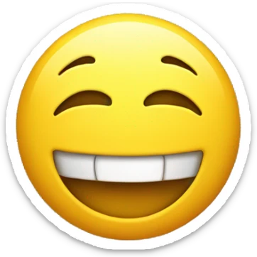 Yellow emoji laughing so hard  sticker