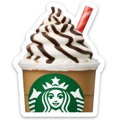Peppermint Starbucks Frappuccino  sticker