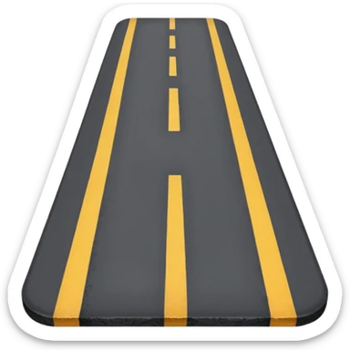 CARRETERA sin cuadro con vista de lado izquierdo  sticker