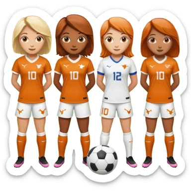 Texas women’s longhorn soccer sticker