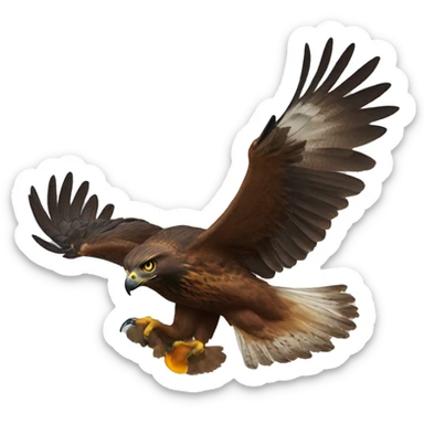 Hawk rush sticker