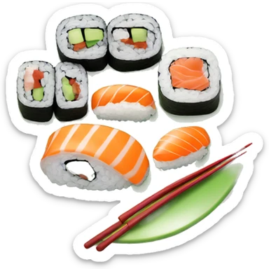 Sushi plate sticker