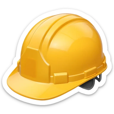 Construction hardhat sticker