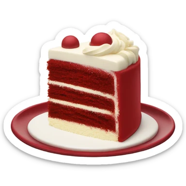 Red velvet cake sticker