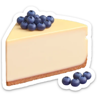 whole cheesecake with blueberries sticker