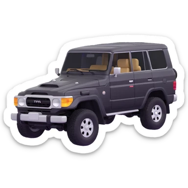 Toyota Land Cruiser 1980s sticker