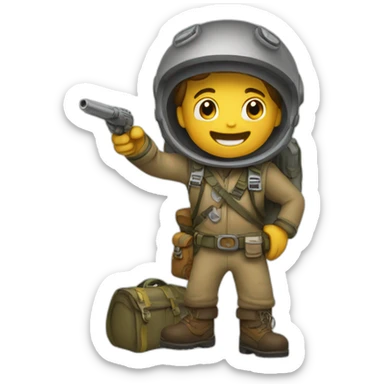 Create an emoji that symbolizes the thrill of adventure and exploration. sticker