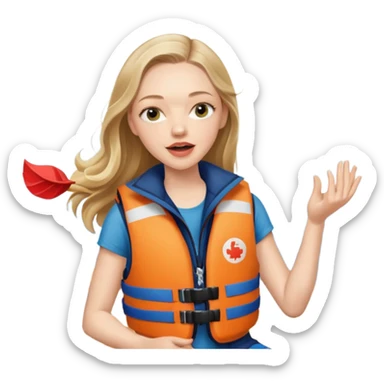 amanda seyfried singing on a boat sticker