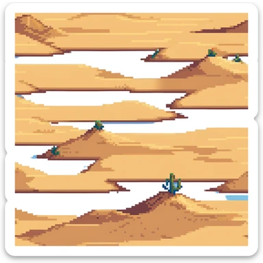 vibrant desert sand dunes in daylight sticker