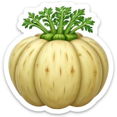 celery root without leaves sticker