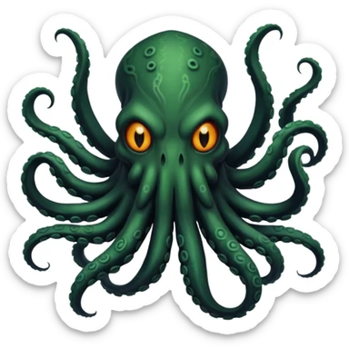 black Cthulhu sticker