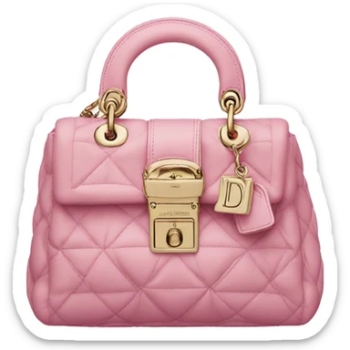 Dior pink bag sticker