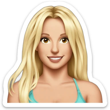 Britney spears in crop top sticker