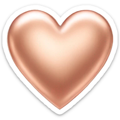Rose gold heart  sticker