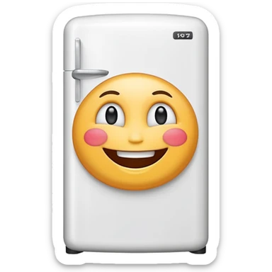 funny fridge emoji sticker
