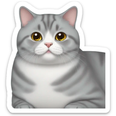 IPHONE TYPE EMOJI British Shorthair FAT sticker