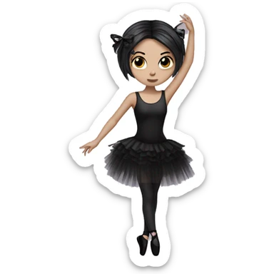 goth ballerina  sticker