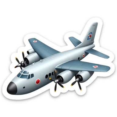 bomber plane sticker