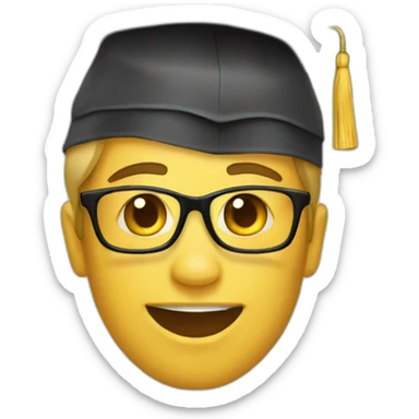 Students graduating college  sticker