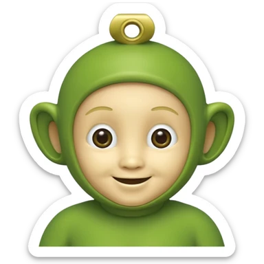 teletubby green sticker