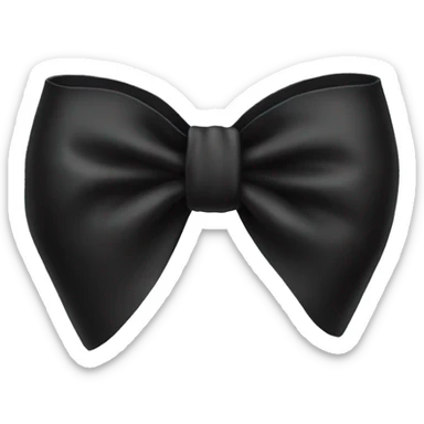 black bow  sticker