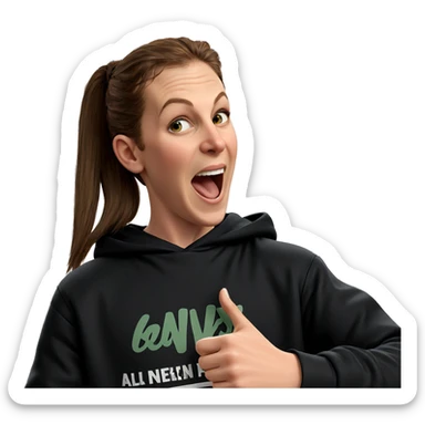 boy with brown hair indoors sticker