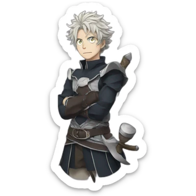 Asta black clover sticker
