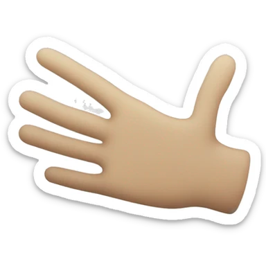 un símbolo de mano... entrelaza sus dedos y pone su pulgar en la mano. que sea como iluminati sticker